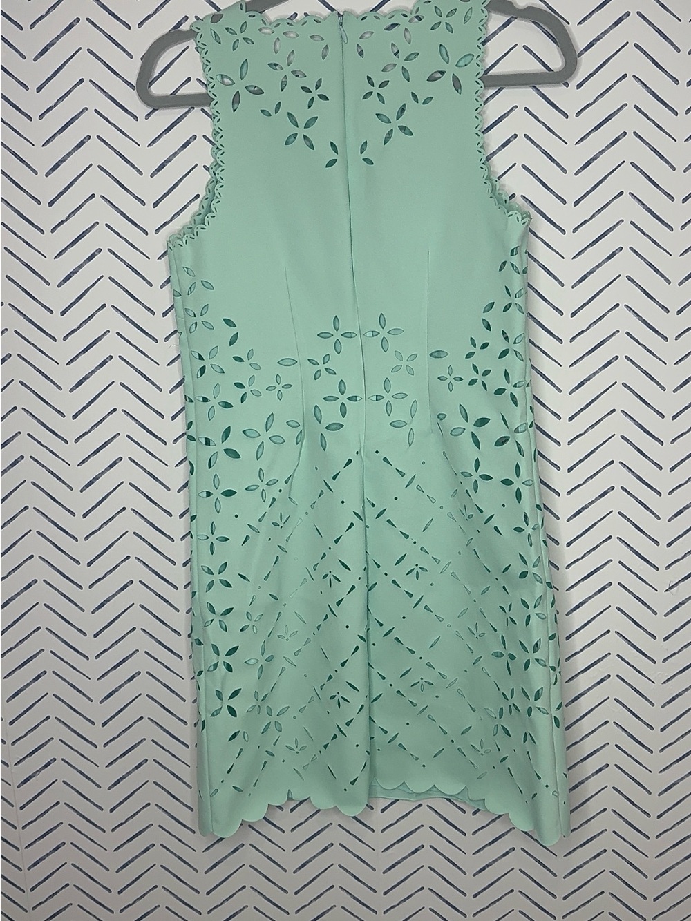 J.Crew Laser Cut out Shift Dress Mint Size 2 - Picture 5 of 8